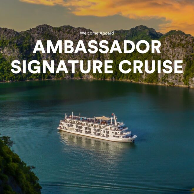 Ambassador Signature Cruise – 5-Star Luxury in Lan Ha Bay with Michelin-Style Dining, 24/7 Butler Service & Live Music 🎶