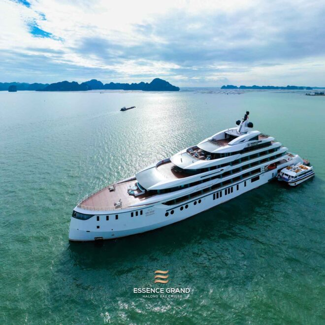 Essence Grand Cruise – The Largest & Most Modern 6-Star Luxury Vessel in Halong Bay | Infinite Pool, Helipad Terrace & Unmatched Amenities 🌊