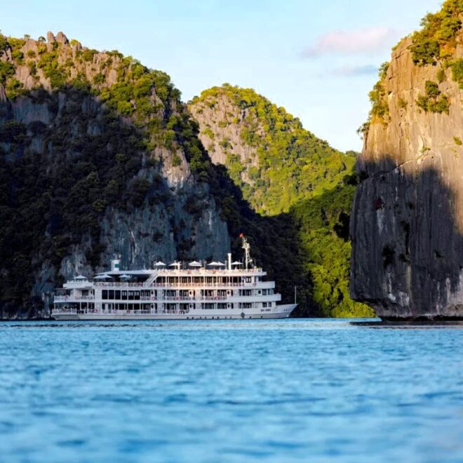 Âu Cơ Cruise – The Legendary Flagship of Bhaya Cruises | 2-Day Luxury Journey Through Halong & Lan Ha Bay 🌊